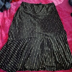 Polka Dot Black and White Skirt